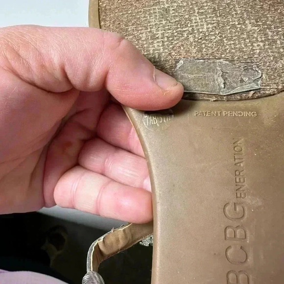 BCBGeneration Thong Turquoise Silver Thong Sandals - Picture 3 of 7